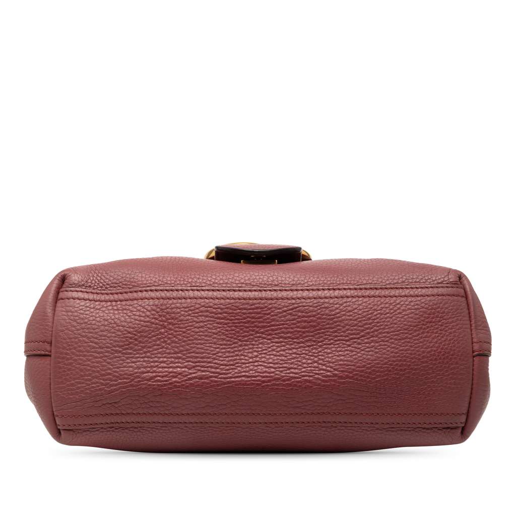 Gucci Small GG Marmont Leather Shoulder Bag Pink Leather Good condition - Inside View