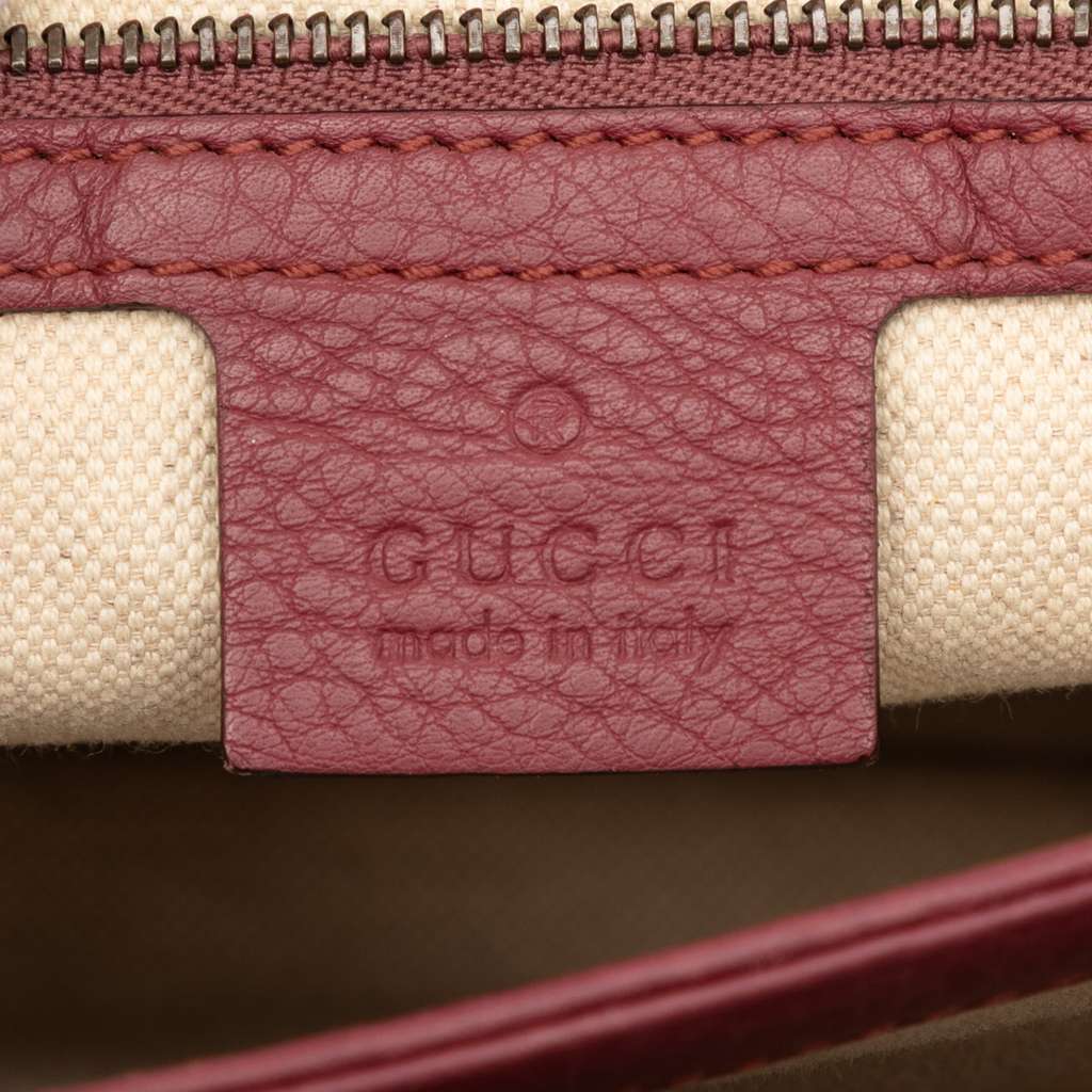 Gucci Small GG Marmont Leather Shoulder Bag Pink Leather Good condition - Box View