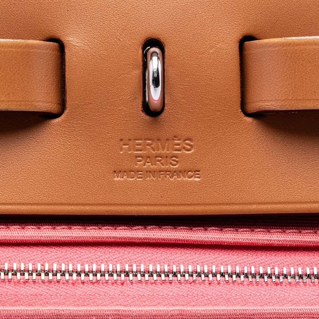 Hermès Toile Herbag Zip 31 Pink Canvas Good condition - Box View