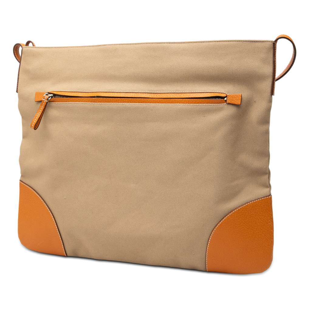 Prada Canvas Logo Crossbody Brown Canvas Good condition - Back View