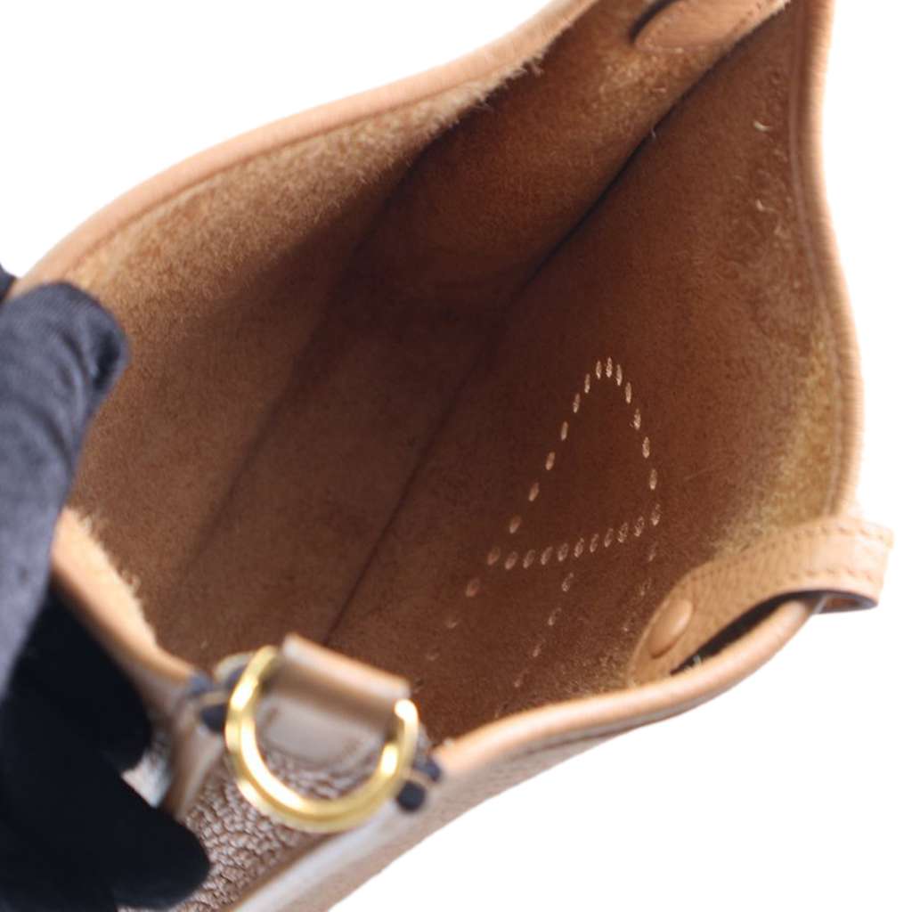 Hermès Clemence Evelyne TPM 16 Brown Leather Good condition - Model View