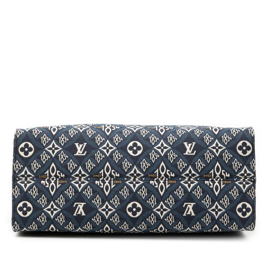 Louis Vuitton Monogram Jacquard Since 1854 OnTheGo MM Blue Jacquard Good condition - Inside View
