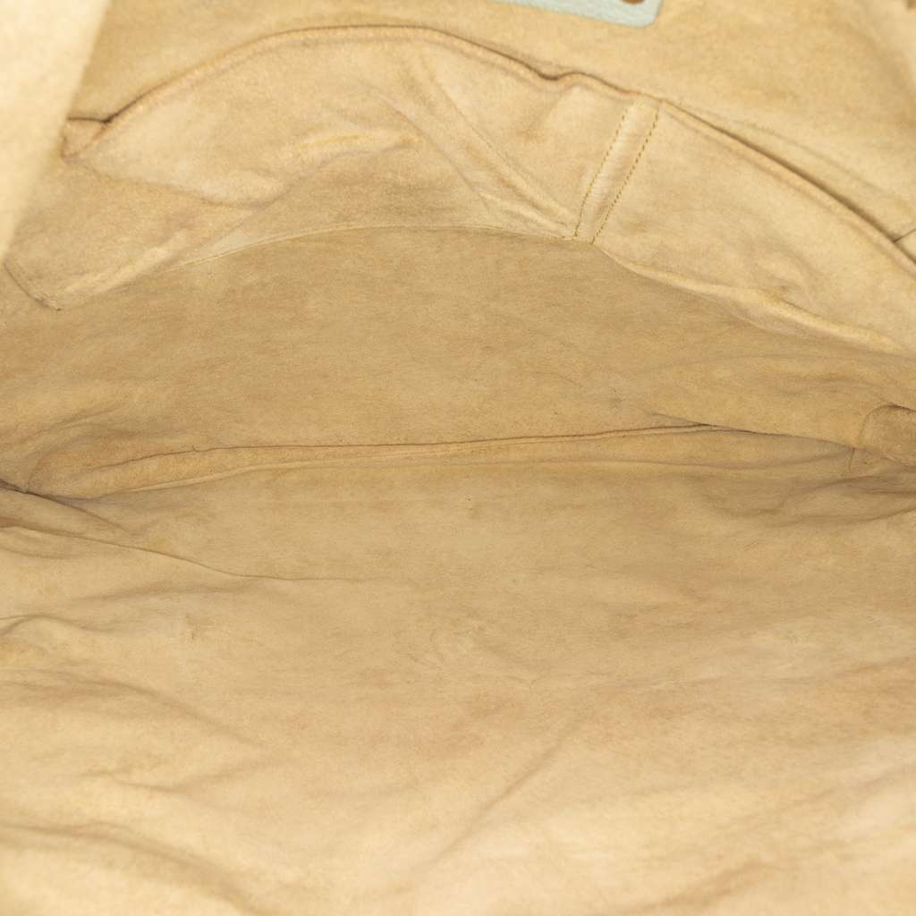 Bottega Veneta Intrecciato Trimmed Leather Shoulder Bag Green Leather Good condition - Model View