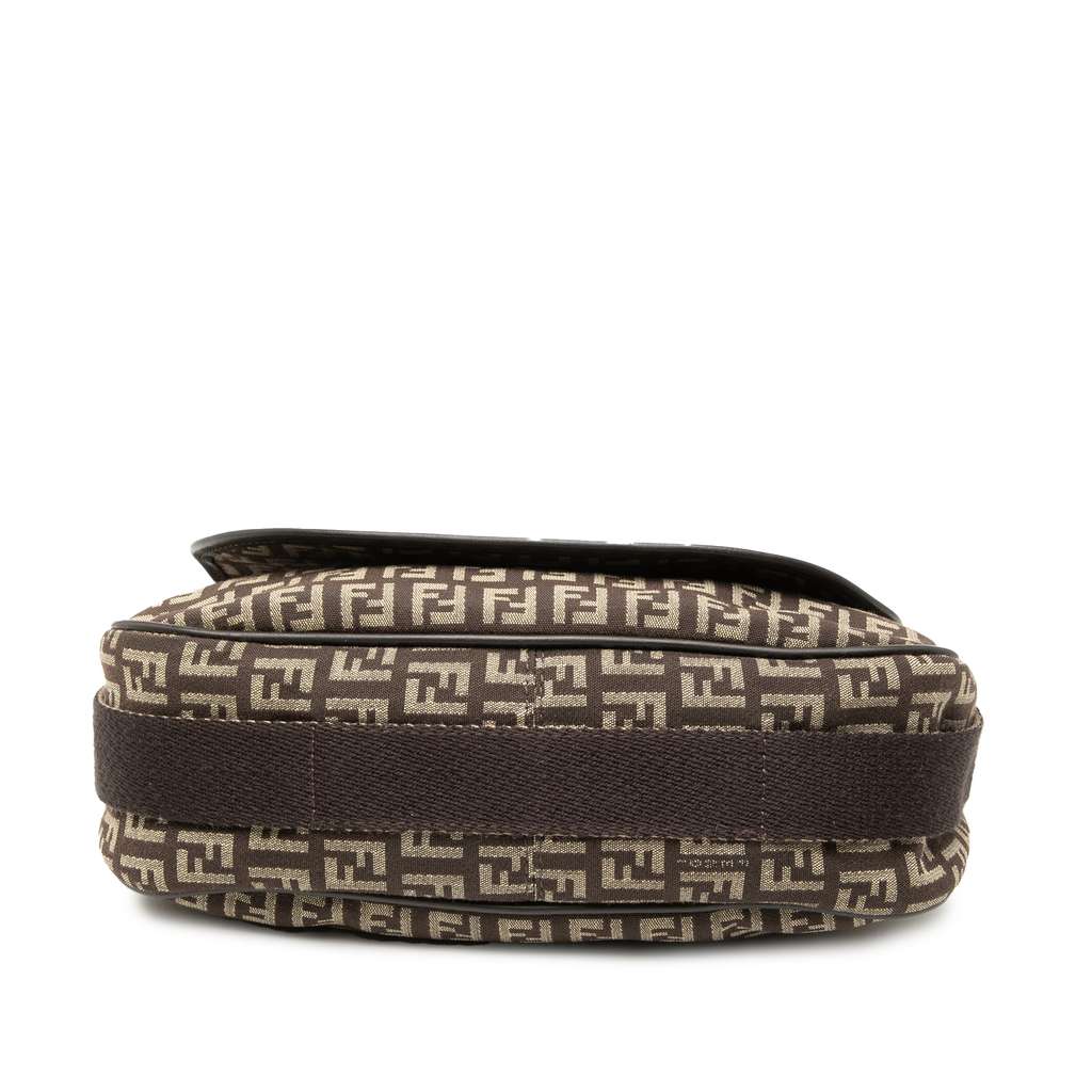 Fendi Zucchino Canvas Crossbody Brown Canvas Good condition - Inside View