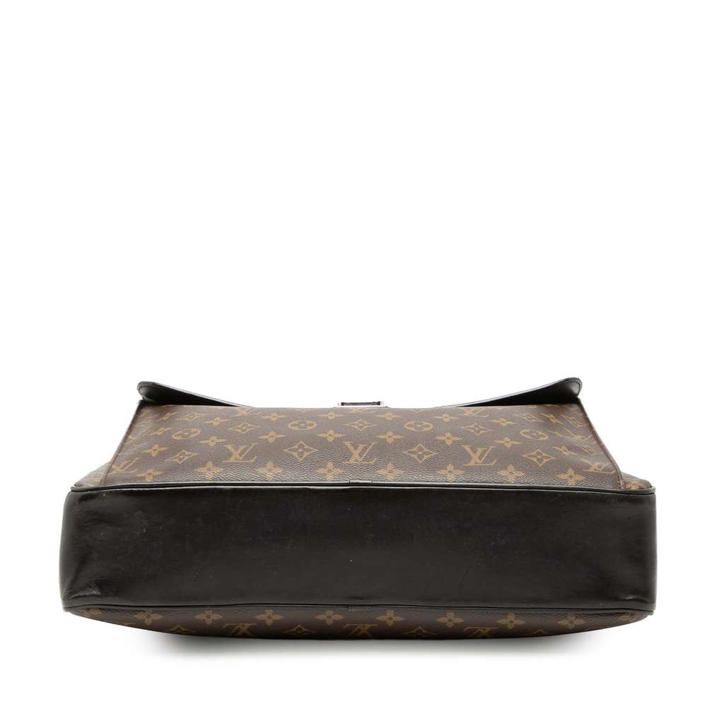 Louis Vuitton Monogram Macassar Soft Briefcase Brown Fair condition - Inside View