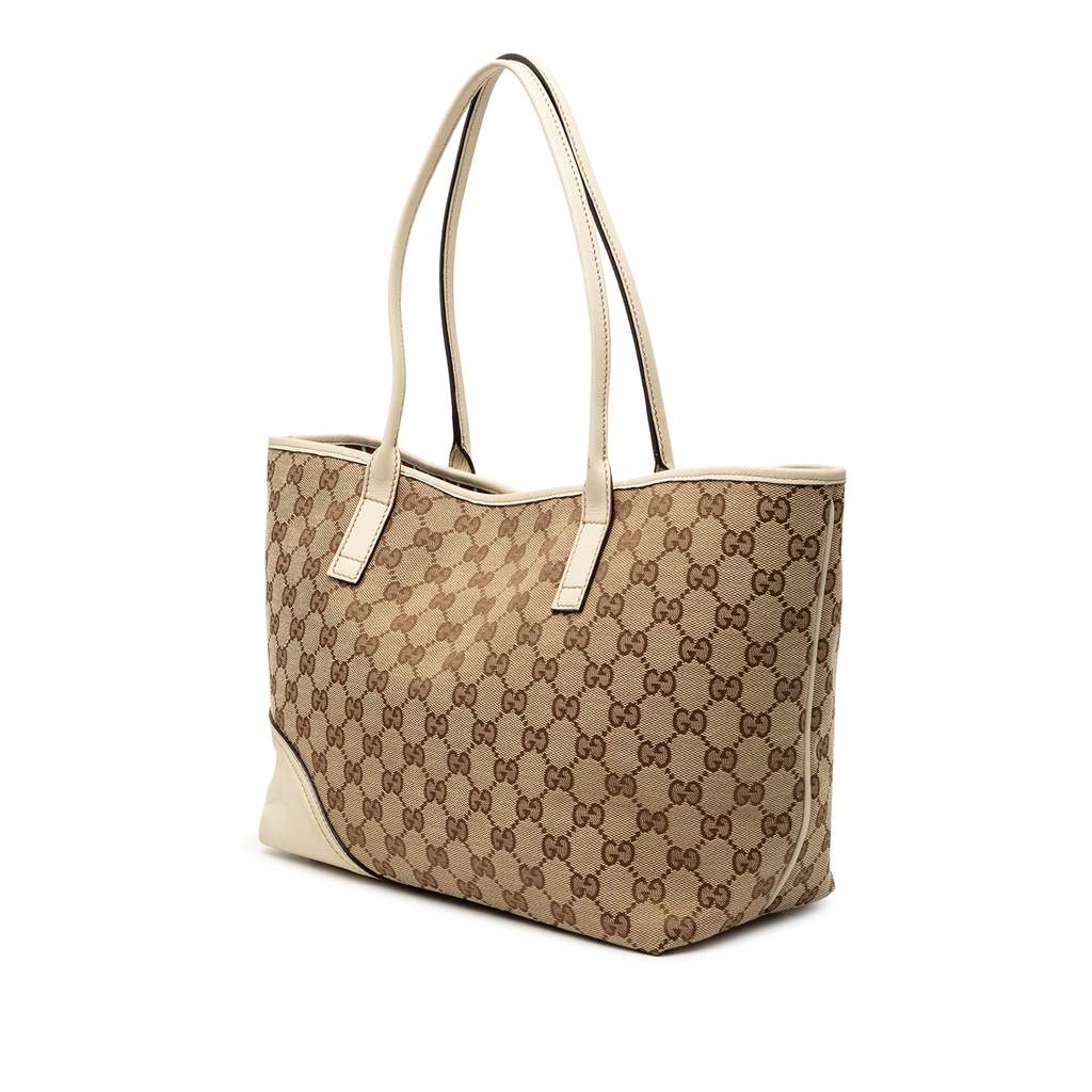 Gucci GG Canvas New Britt Tote Brown Canvas Good condition - Back View