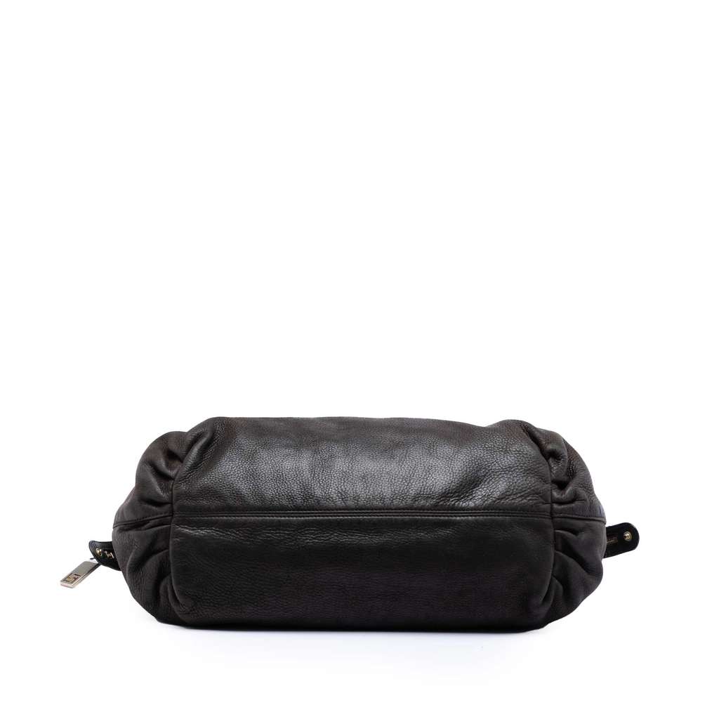 Fendi Medium FF Nubuck Chains Tote Brown Leather Good condition - Inside View