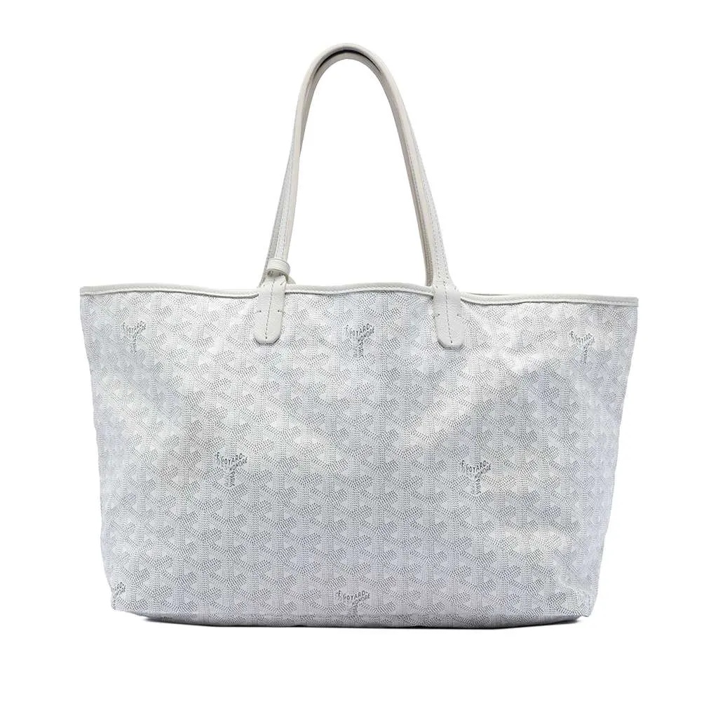 Goyard Goyardine Saint Louis PM White Canvas Very good - Front View