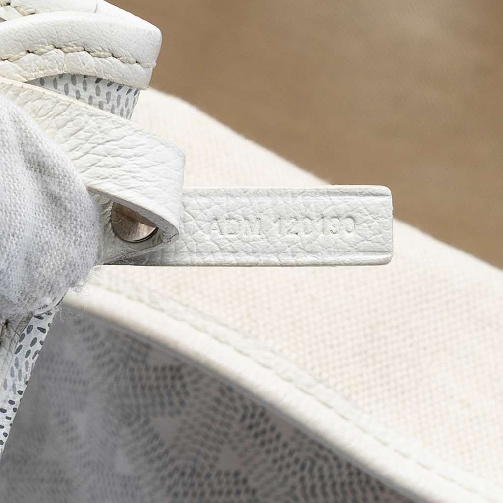 Goyard Goyardine Saint Louis PM White Canvas Good condition - Box View