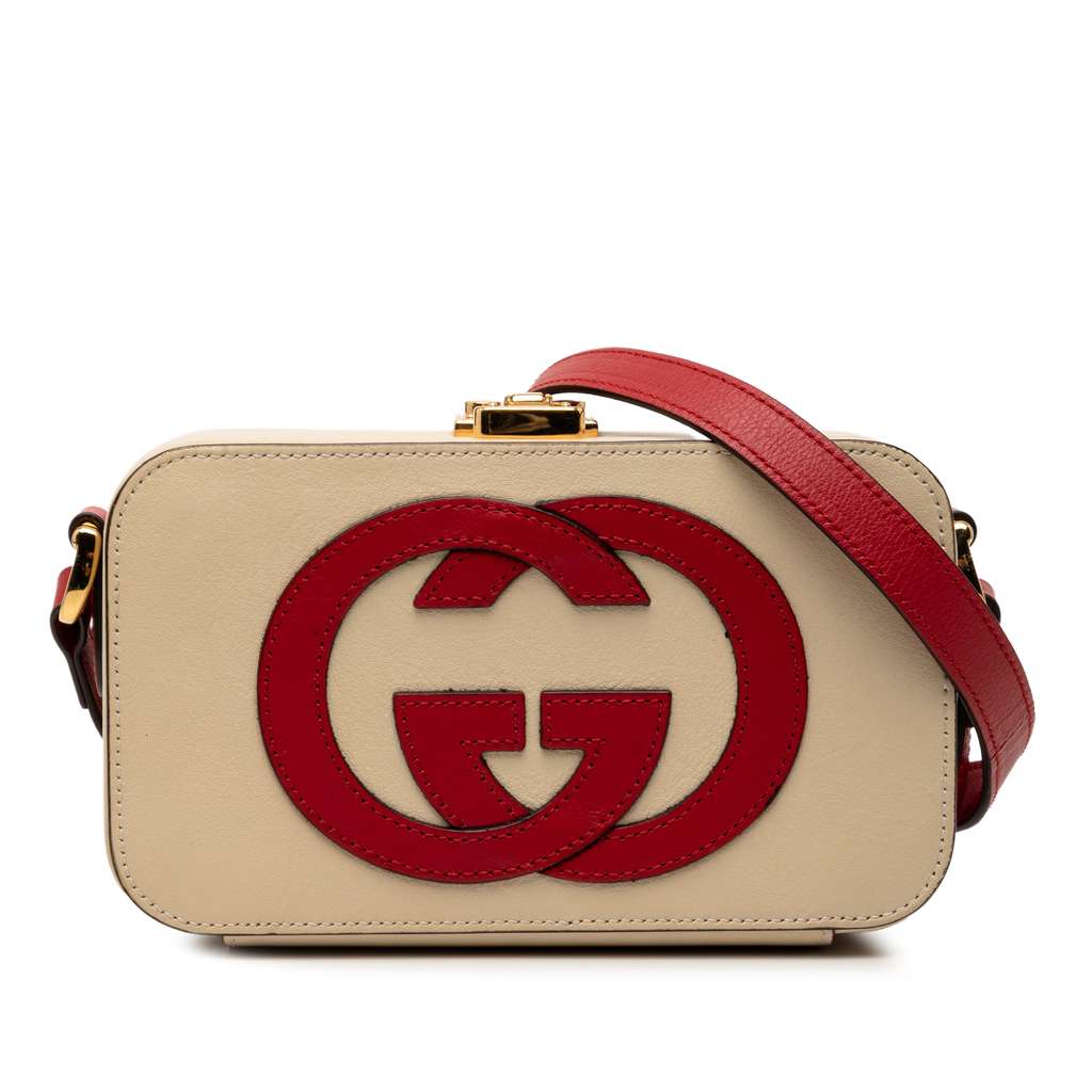 Gucci حقيبة كروس من الجلد بشعار G المتشابك