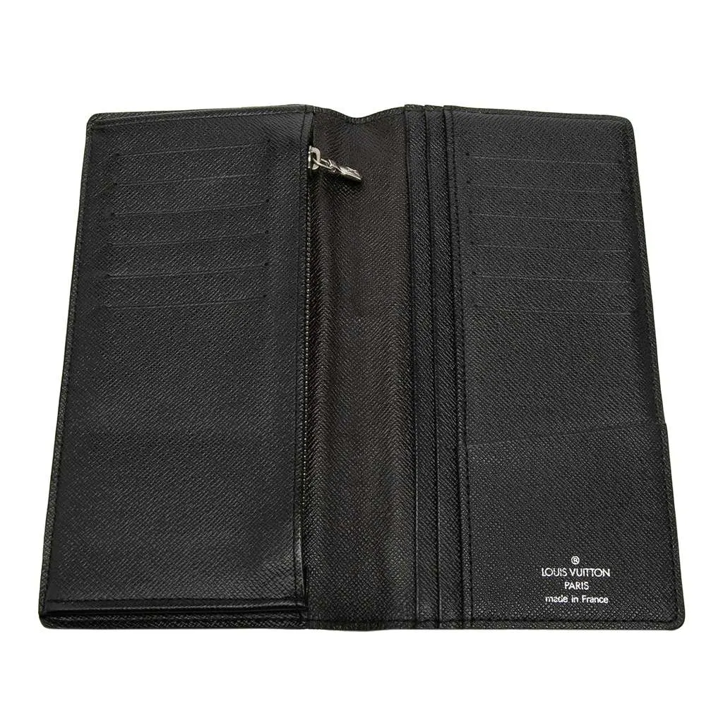 Louis Vuitton Damier Graphite Brazza Long Wallet Black Very good - Model View
