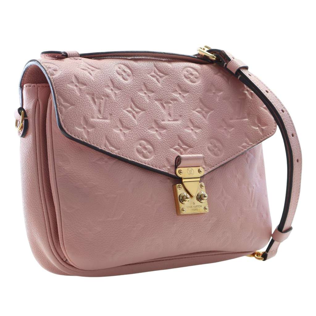 Louis Vuitton Monogram Empreinte Pochette Metis Pink Leather Good condition - Inside View