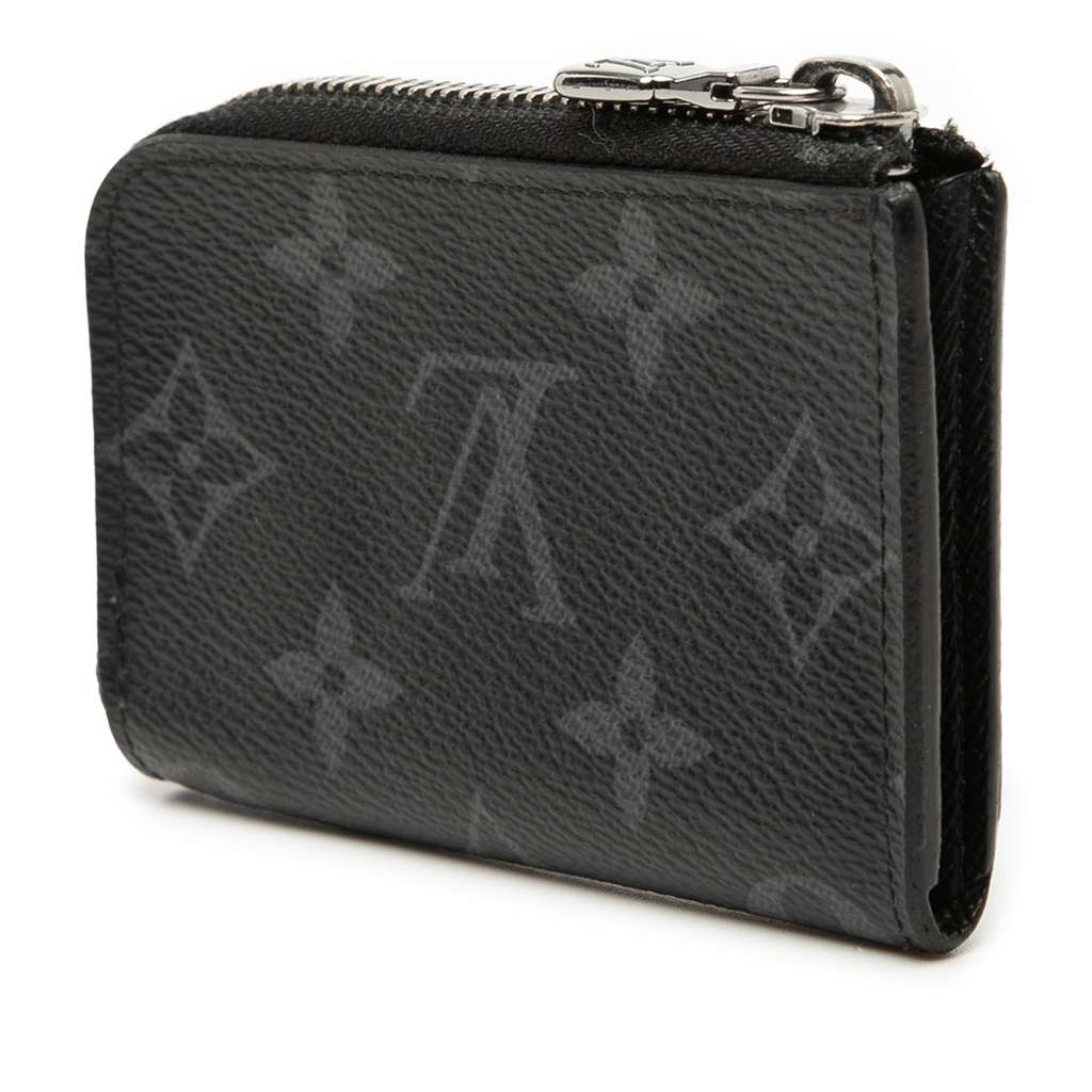 Louis Vuitton Monogram Eclipse Porte Monnaie Jour Black Good condition - Back View