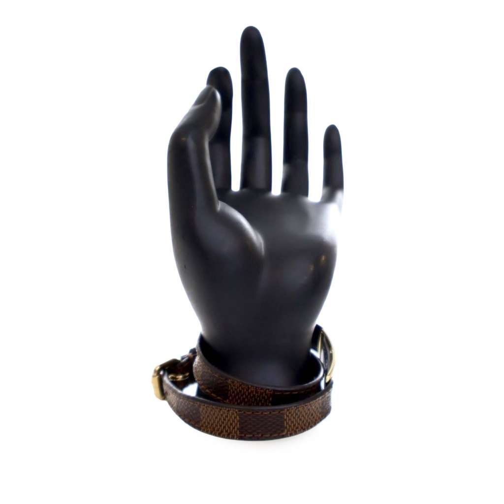 Louis Vuitton Damier Ebene Sign It Bracelet Brown Good condition - Inside View