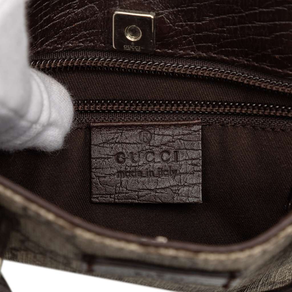 Gucci GG Supreme Handbag Brown Canvas Good condition - Box View