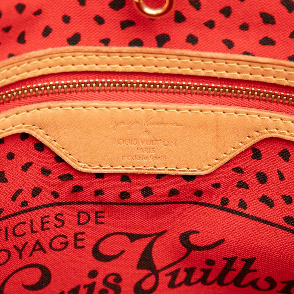 Louis Vuitton Yayoi Kusama Monogram Neverfull MM Red Good condition - Box View