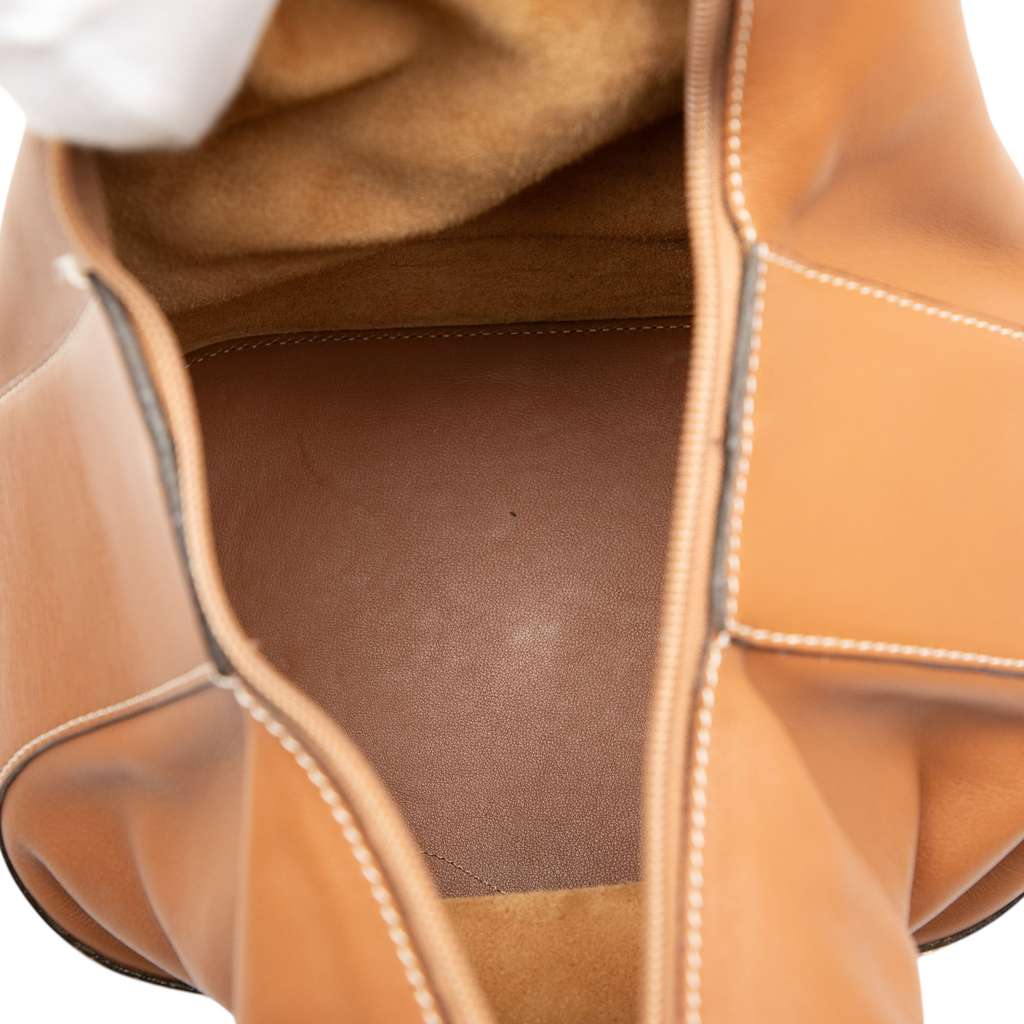 Loewe Leather Anton Triangle Backpack Brown Leather Good condition - Model View