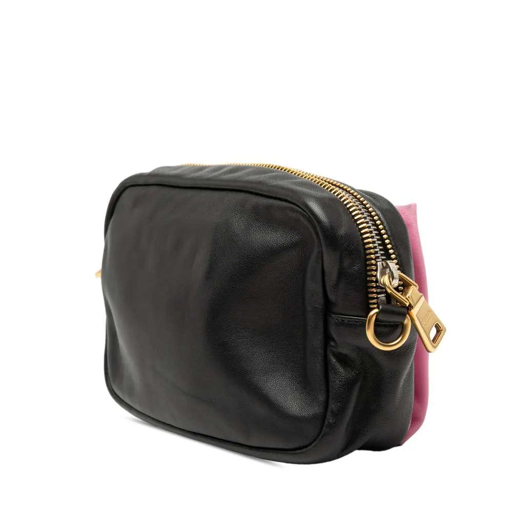 Prada Nappa Fiocco Bow Crossbody Black Leather Very good - Back View