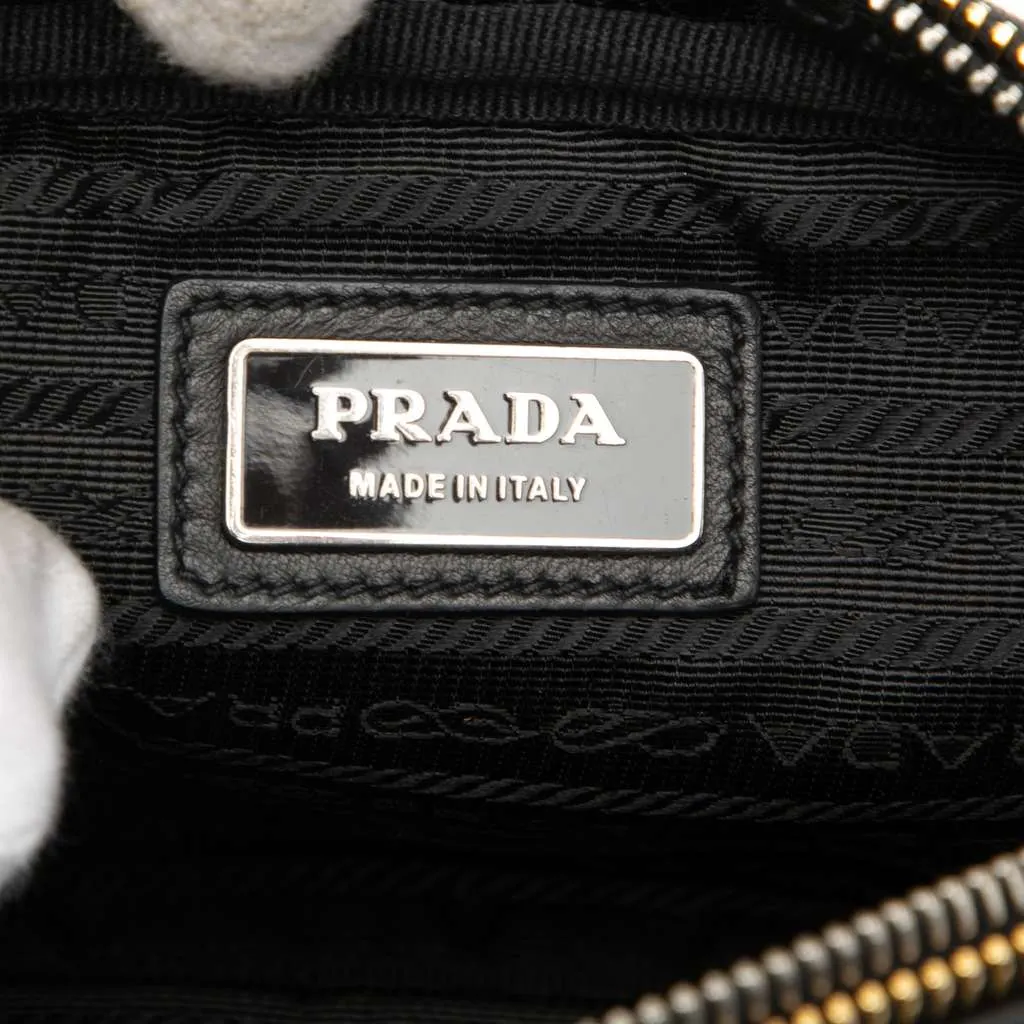 Prada Nappa Fiocco Bow Crossbody Black Leather Very good - Box View