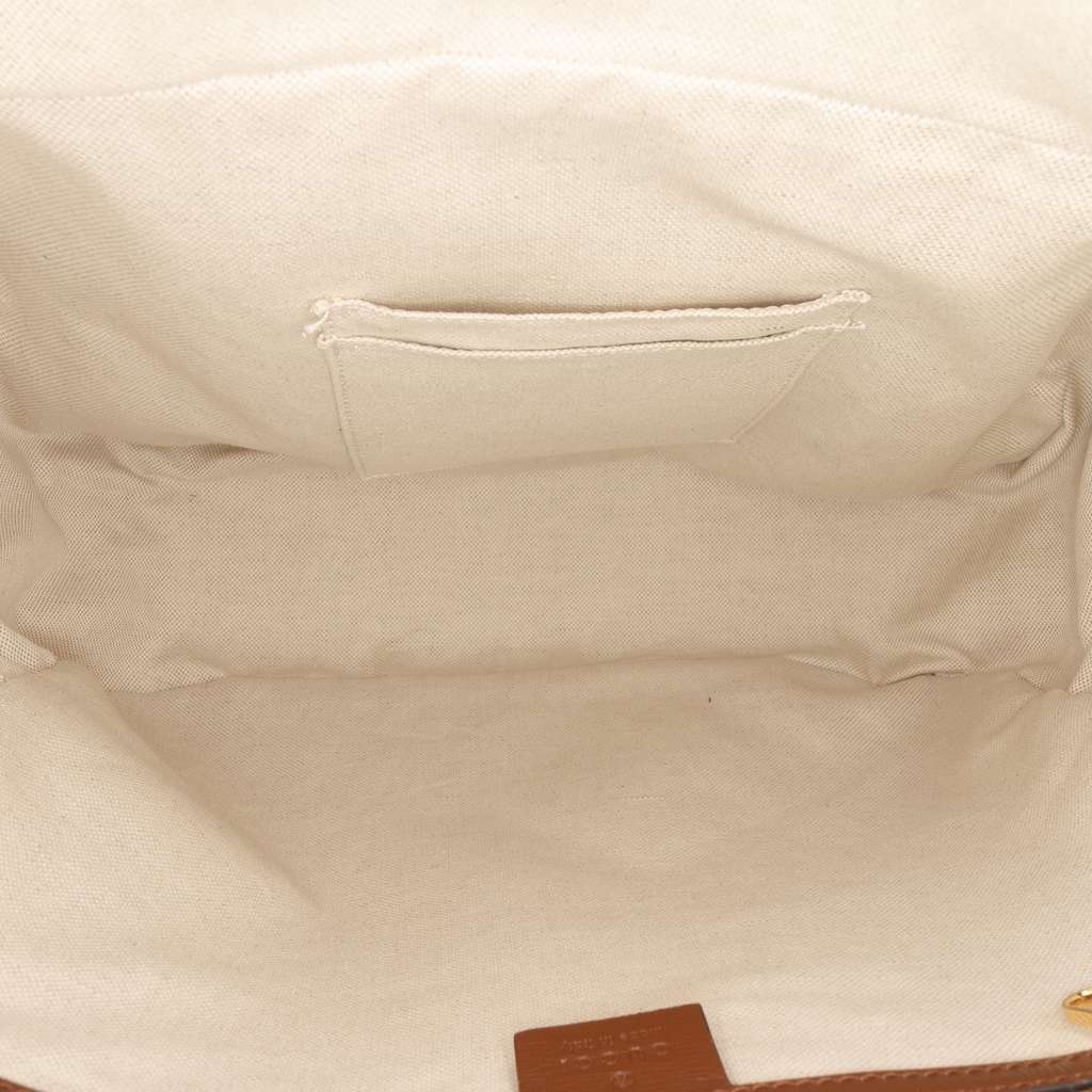 Gucci Medium GG Supreme Fake Not Backpack Brown Canvas Good condition - Model View