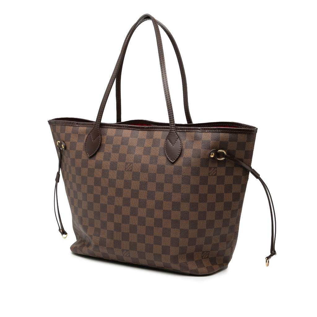Louis Vuitton Damier Ebene Neverfull MM Brown Good condition - Back View