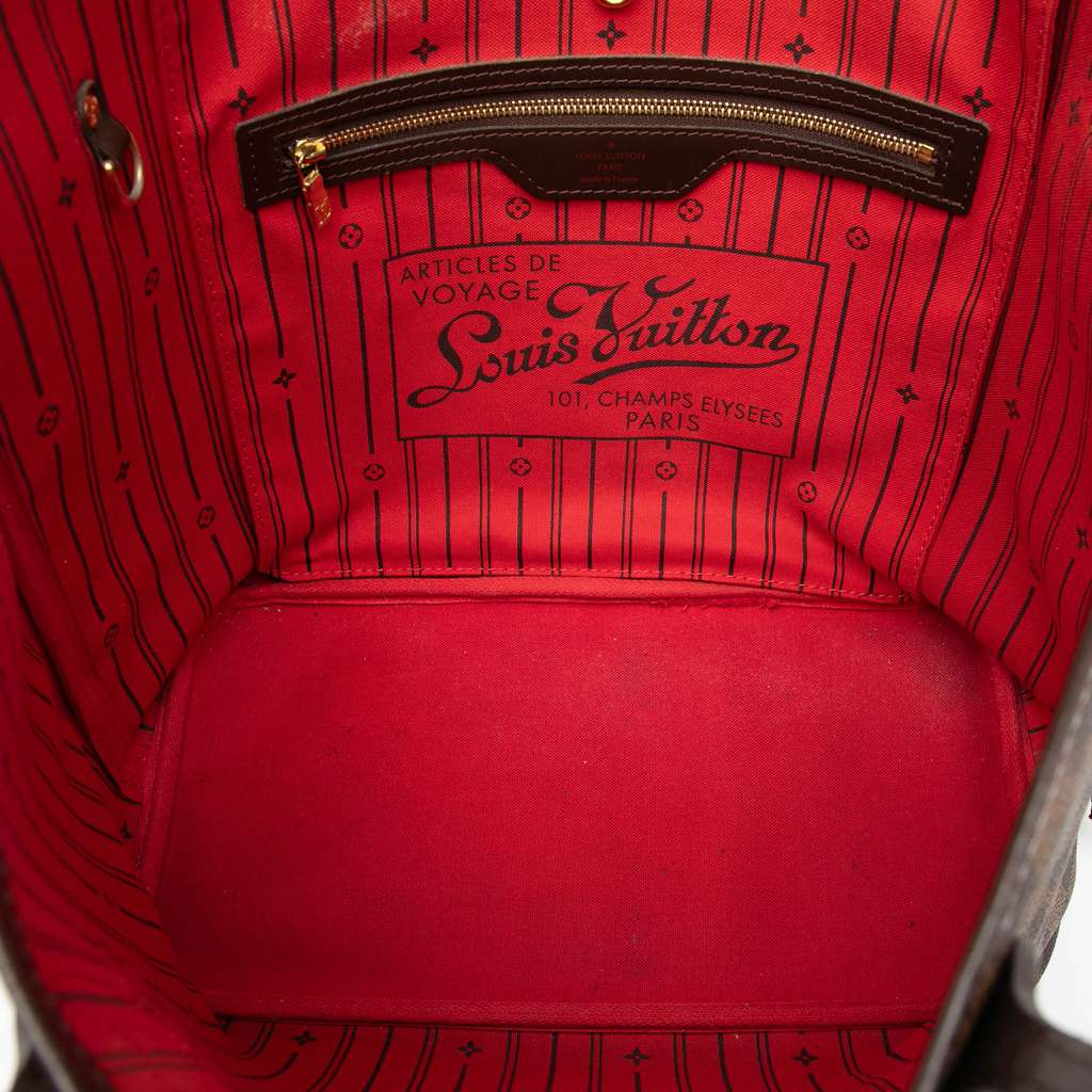 Louis Vuitton Damier Ebene Neverfull MM Brown Good condition - Model View