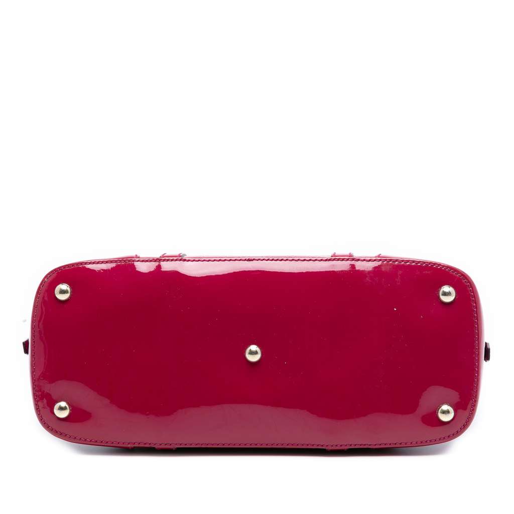 Gucci Small Microguccissima Patent Nice Dome Satchel Red Leather Good condition - Inside View