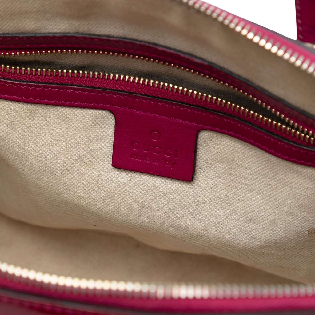 Gucci Small Microguccissima Patent Nice Dome Satchel Red Leather Good condition - Box View