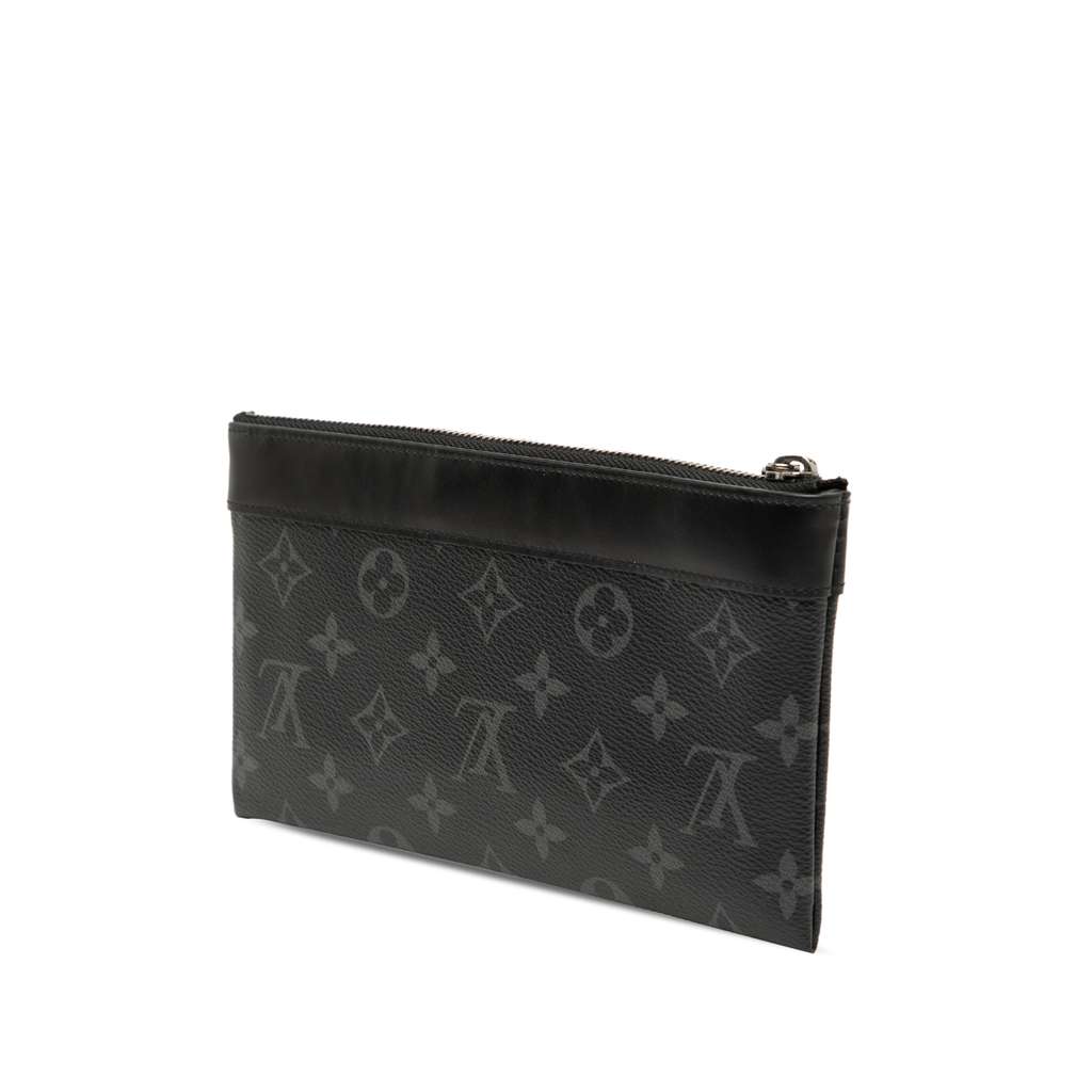 Louis Vuitton Monogram Eclipse Pochette Discovery PM Black Good condition - Back View
