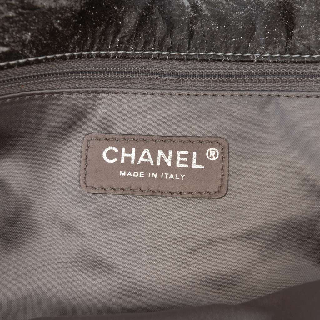 Chanel Small CC Quilted Vinyl Melrose Degrade Flap Grey Good condition - Box View