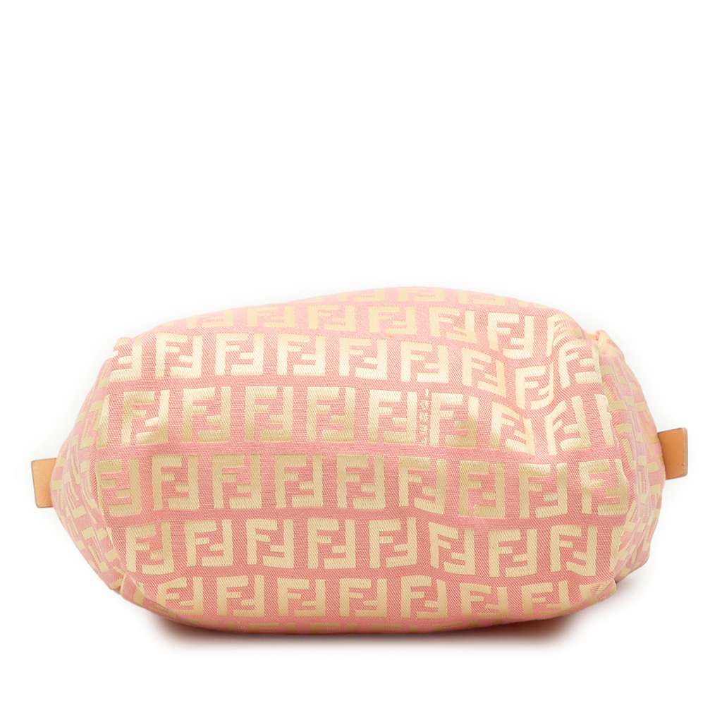 Fendi Mini Zucchino Canvas Handbag Pink Canvas Good condition - Inside View