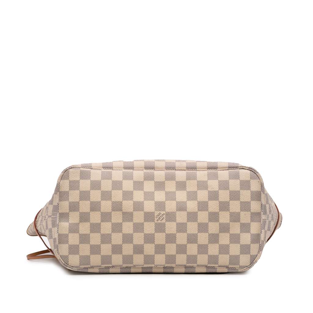 Louis Vuitton Damier Azur Neverfull MM White Good condition - Inside View