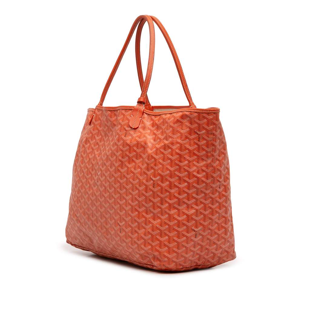 Goyard Goyardine Saint Louis PM Orange Canvas Good condition - Back View