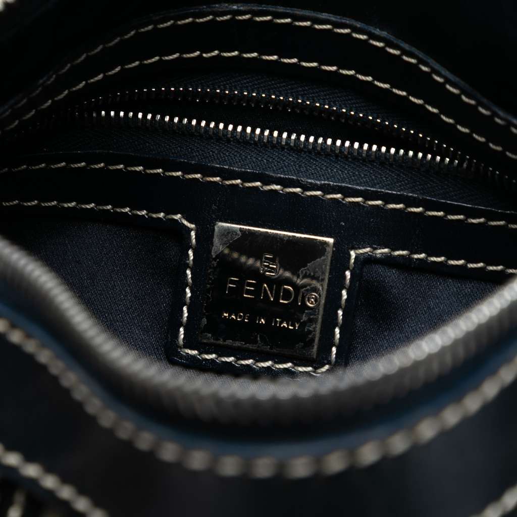 Fendi Zucchino Canvas Barrel Handbag Brown Canvas Good condition - Box View