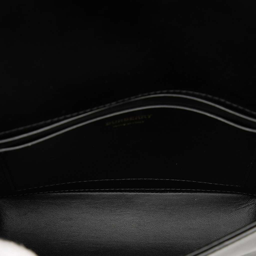 Burberry Small Leather Grace Crossbody Black Leather Good condition - Model View