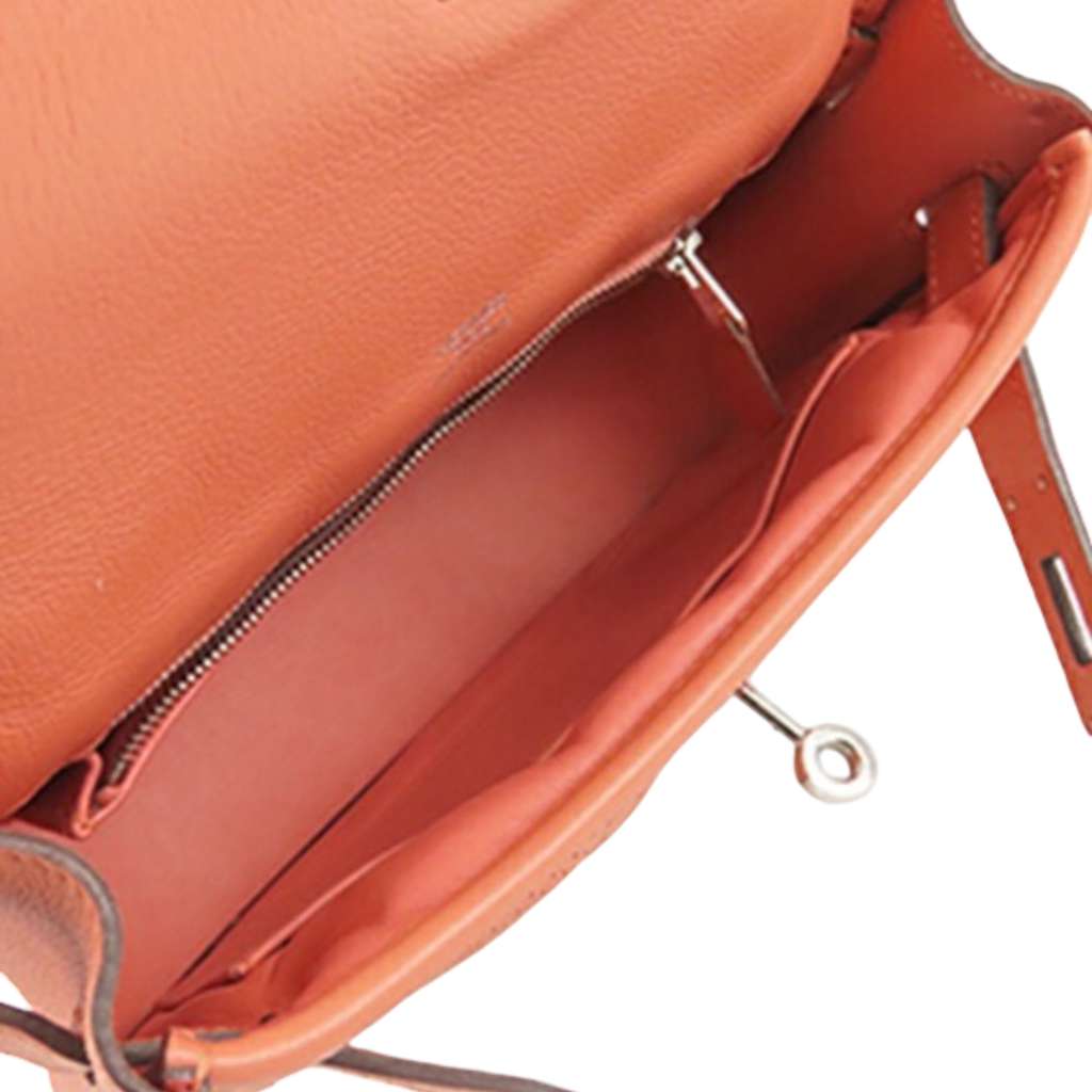 Hermès Mini Swift Berline Crossbody Orange Leather Good condition - Model View