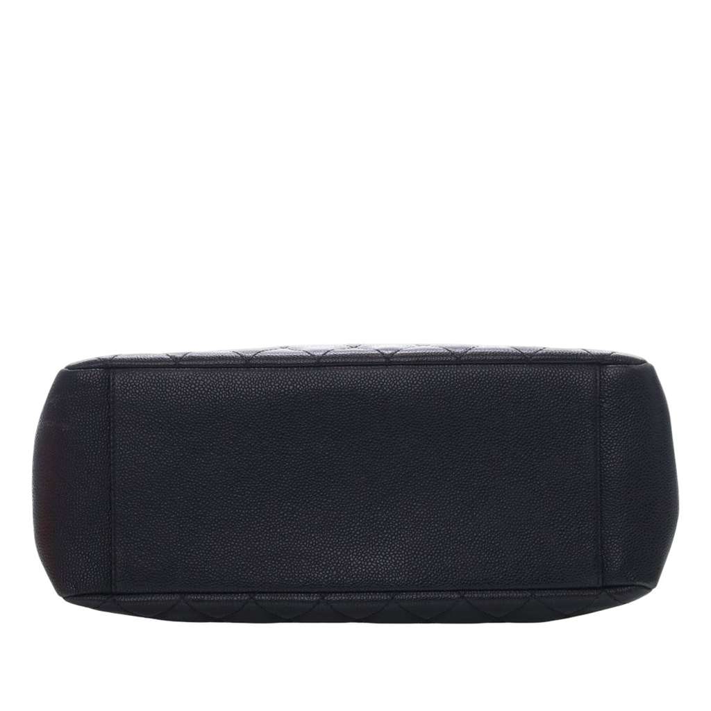 Chanel Caviar Grand Shopping Tote Black Leather Good condition - Box View