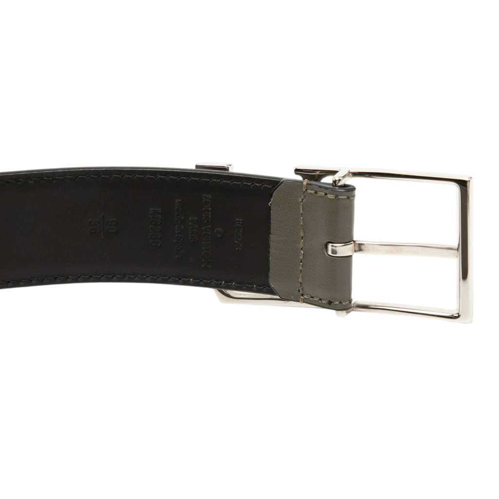 Louis Vuitton Leather LV Initiales Skyline Belt Brown Leather Good condition - Box View