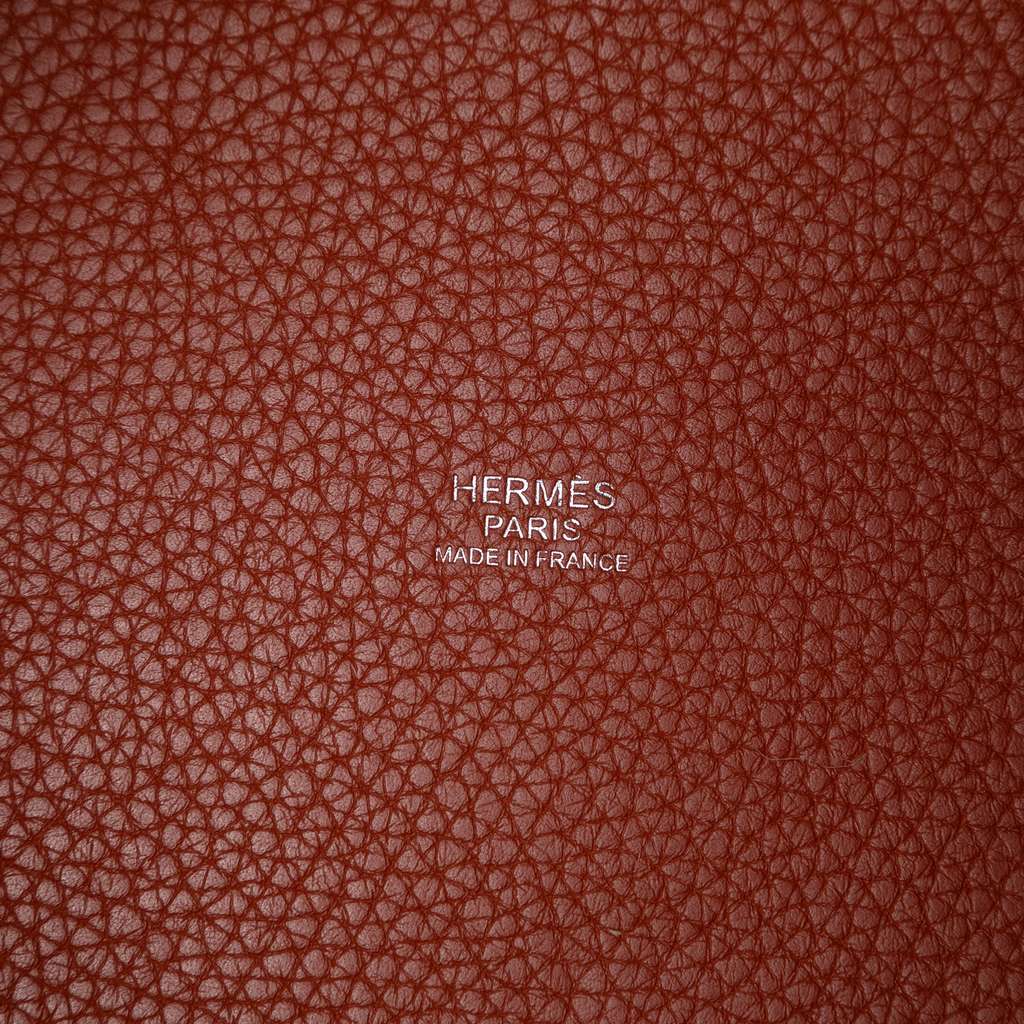 Hermès Bicolor Clemence and Swift Picotin Lock 22 Brown Leather Good condition - Box View