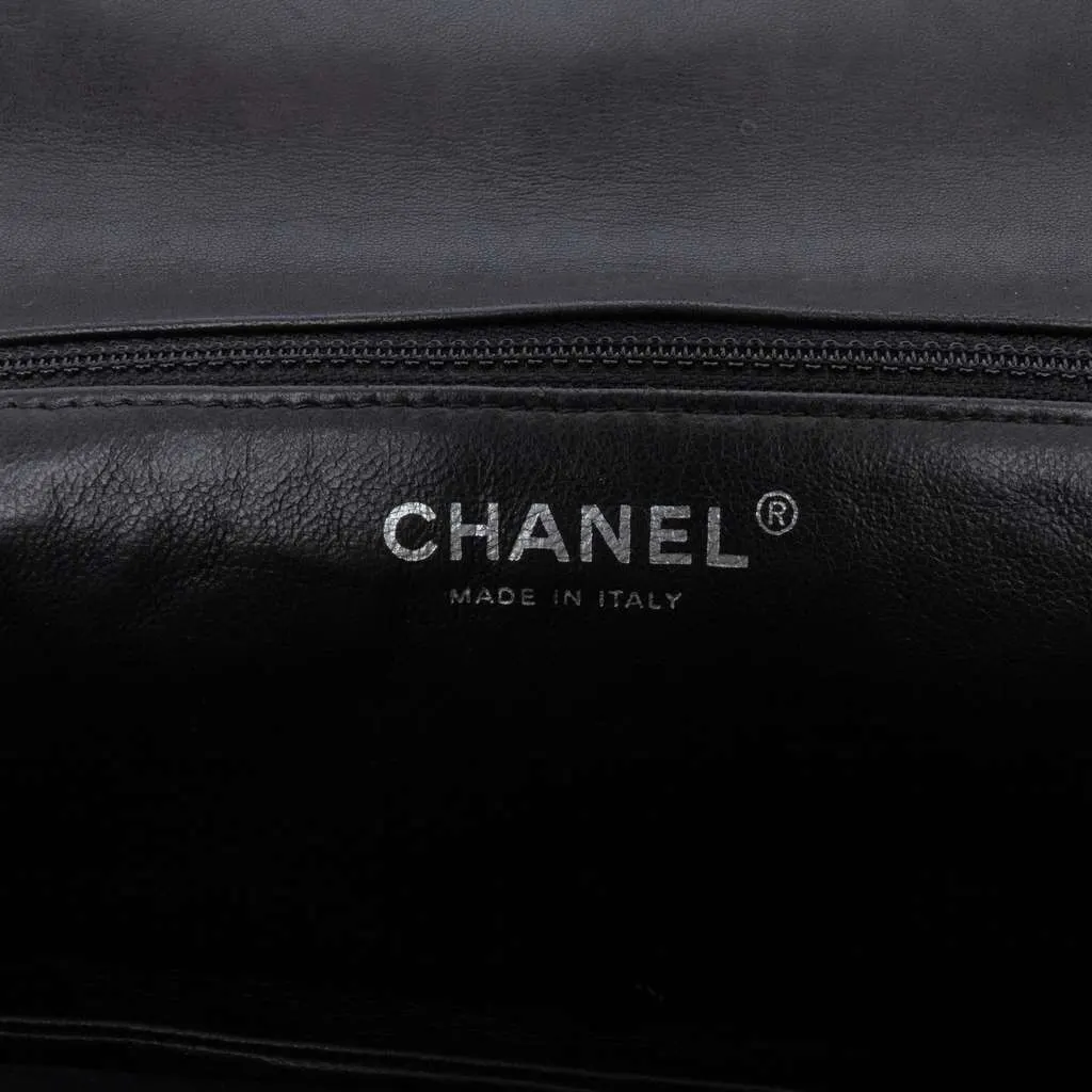 Chanel Quilted Lambskin Boy Accordion Flap Black Leather Very good - Box View