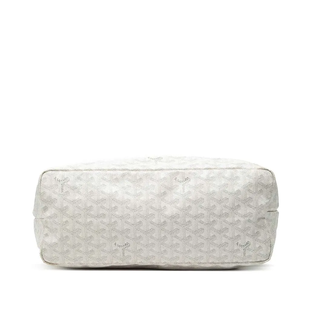 Goyard Goyardine Saint Louis PM White Canvas Very good - Inside View