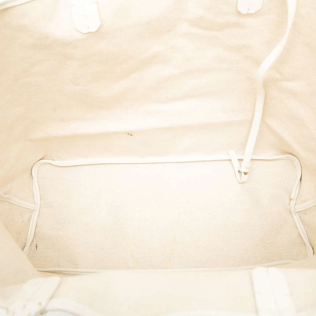 Goyard Goyardine Saint Louis PM White Canvas Very good - Model View