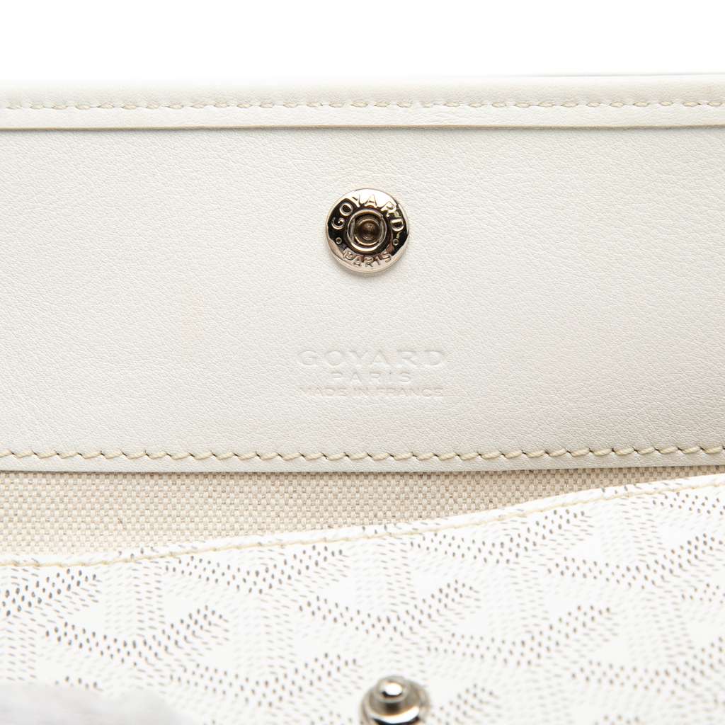 Goyard Goyardine Saint Louis PM White Canvas Good condition - Box View