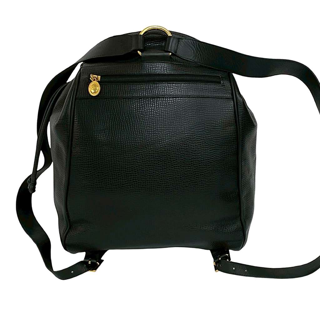 Dior Grained Leather Backpack Black Leather Good condition - Back View