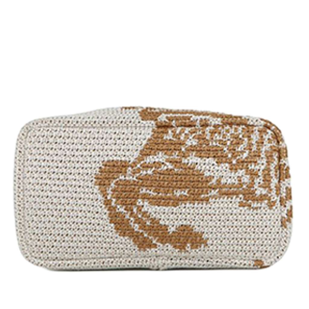 Burberry Crochet Viscose Equestrian Knight Tote White Polyester Good condition - Inside View