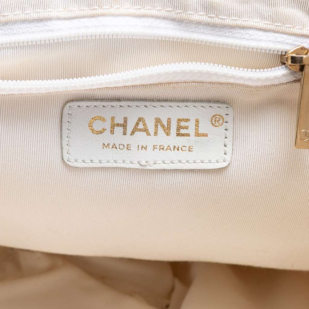 Chanel Tweed Boucle Knitting Top Handle Bag Pink Tweed Good condition - Box View