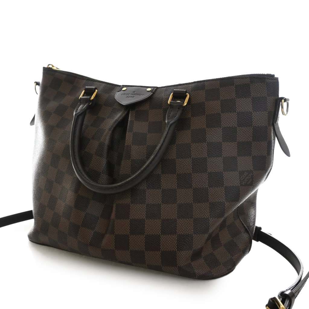Louis Vuitton Damier Ebene Siena MM Brown Good condition - Back View