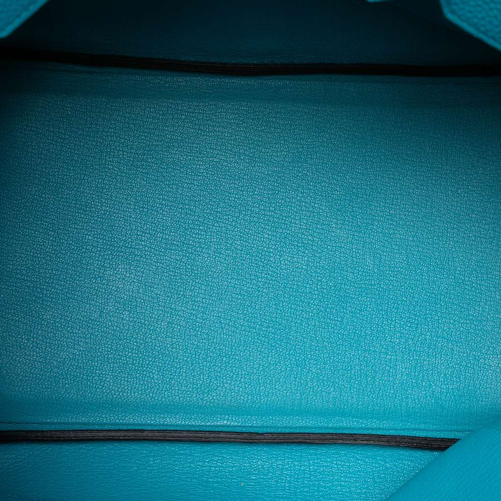 Hermès Togo Birkin Retourne 35 Blue Leather Good condition - Model View