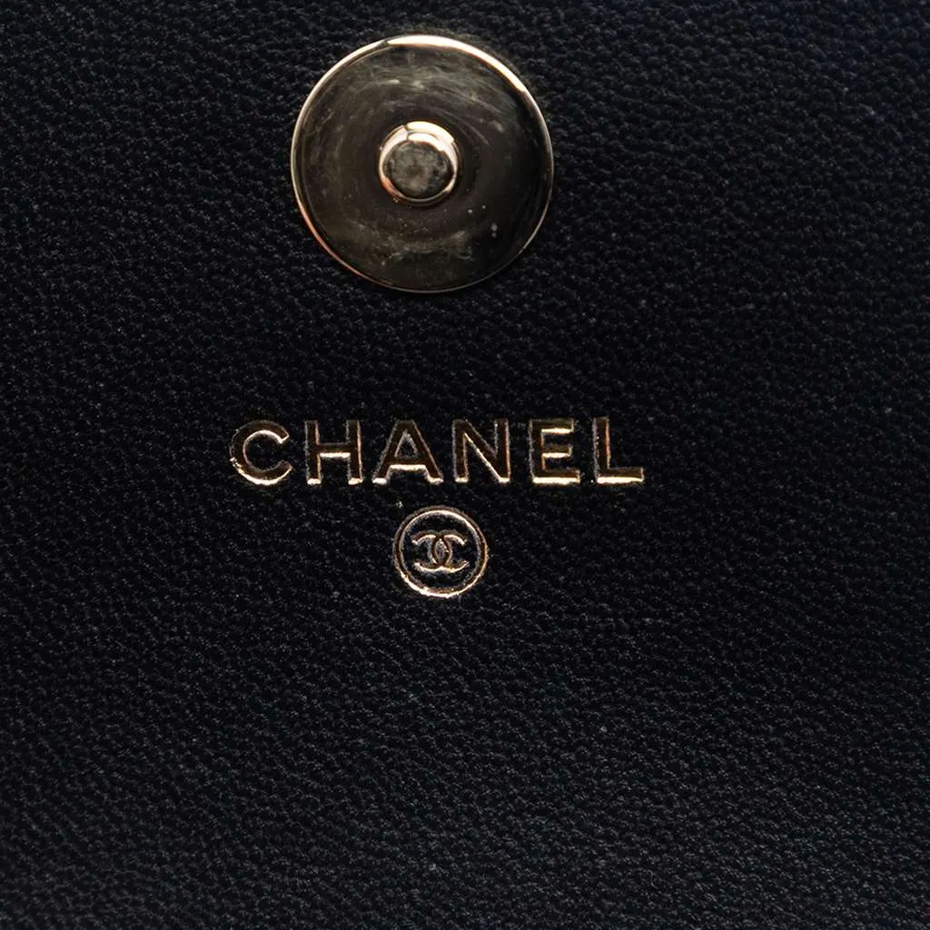 Chanel Mini CC Quilted Lambskin Crochet Flap Black Leather Very good - Box View