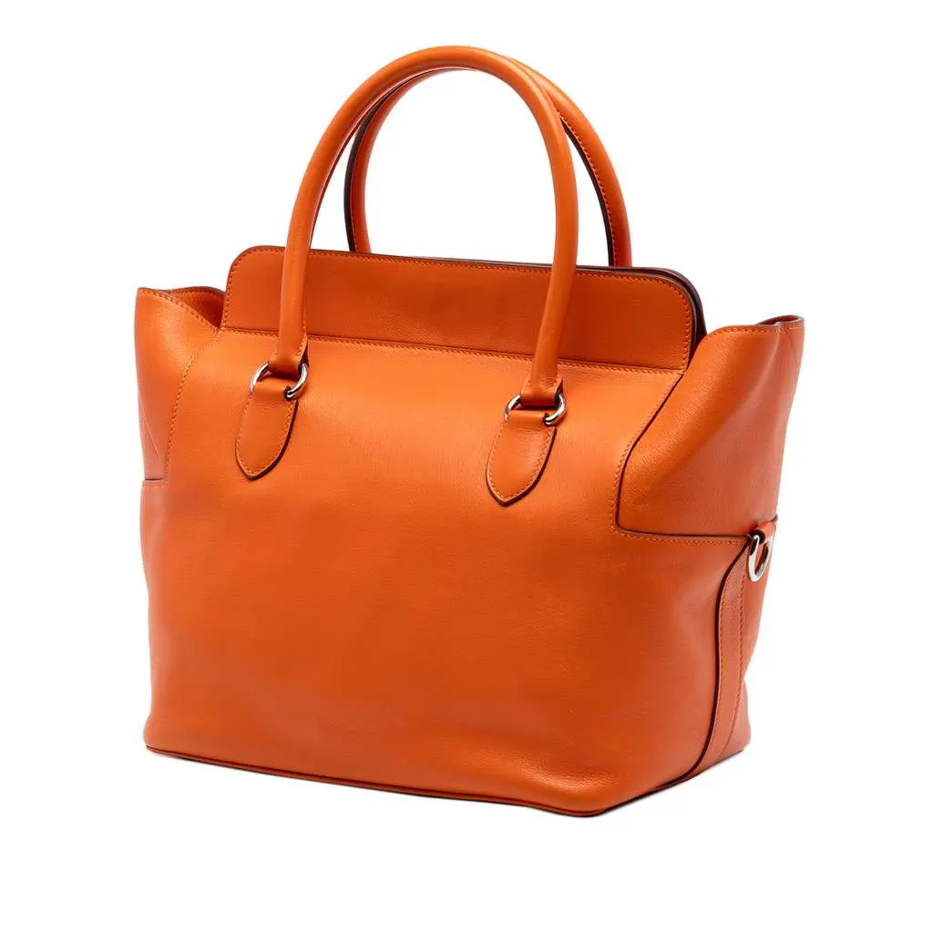 Hermès Swift Toolbox 26 Orange Leather Very good - Back View
